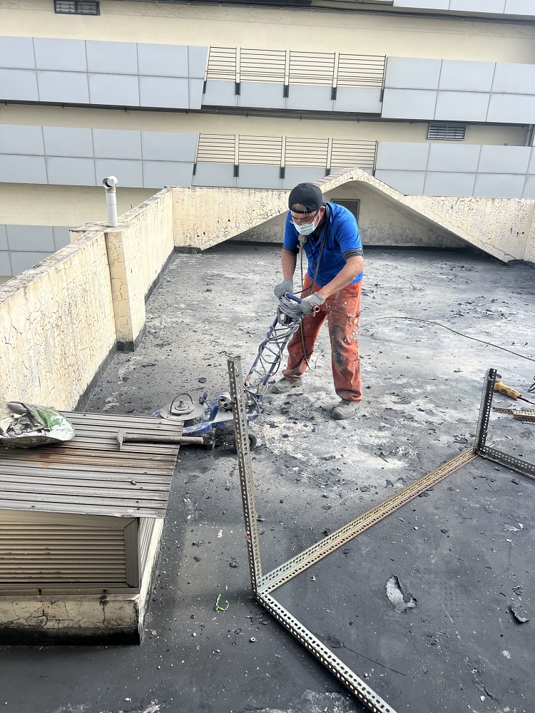 【台中屋頂防水】地面填補 防水修補